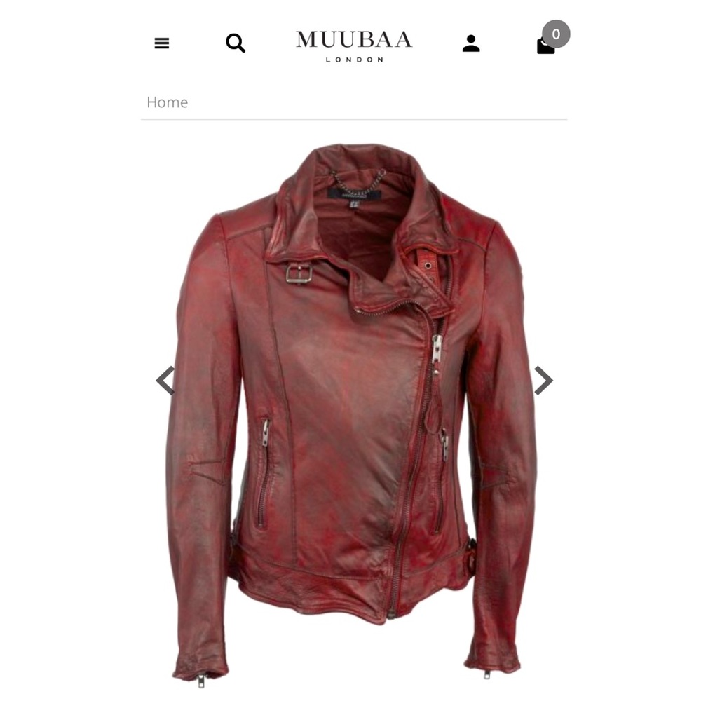 Muubaa Leather Biker Jacket